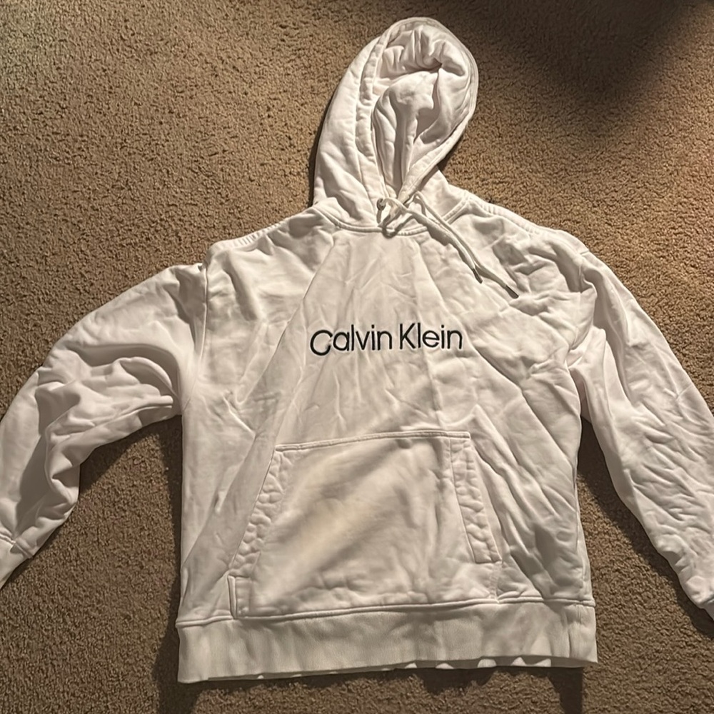 Calvin Klein White Hoodie